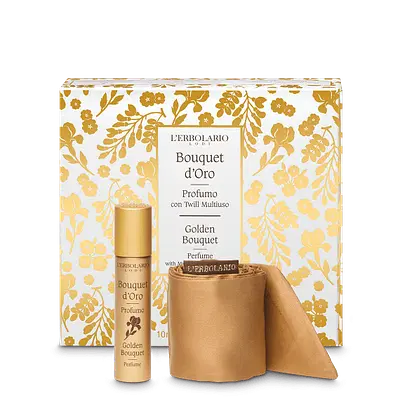 BOUQUET D'ORO PROFUMO CON TWILL MULTIUSO EDIZIONE LIMITATA 10 ML BOUQUET D'ORO PROFUMO CON TWILL MULTIUSO EDIZIONE LIMITATA 10 ML