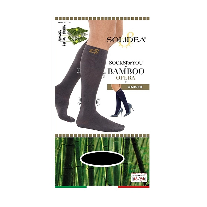 Socks For You Bamboo Opera Gambaletto Nero M