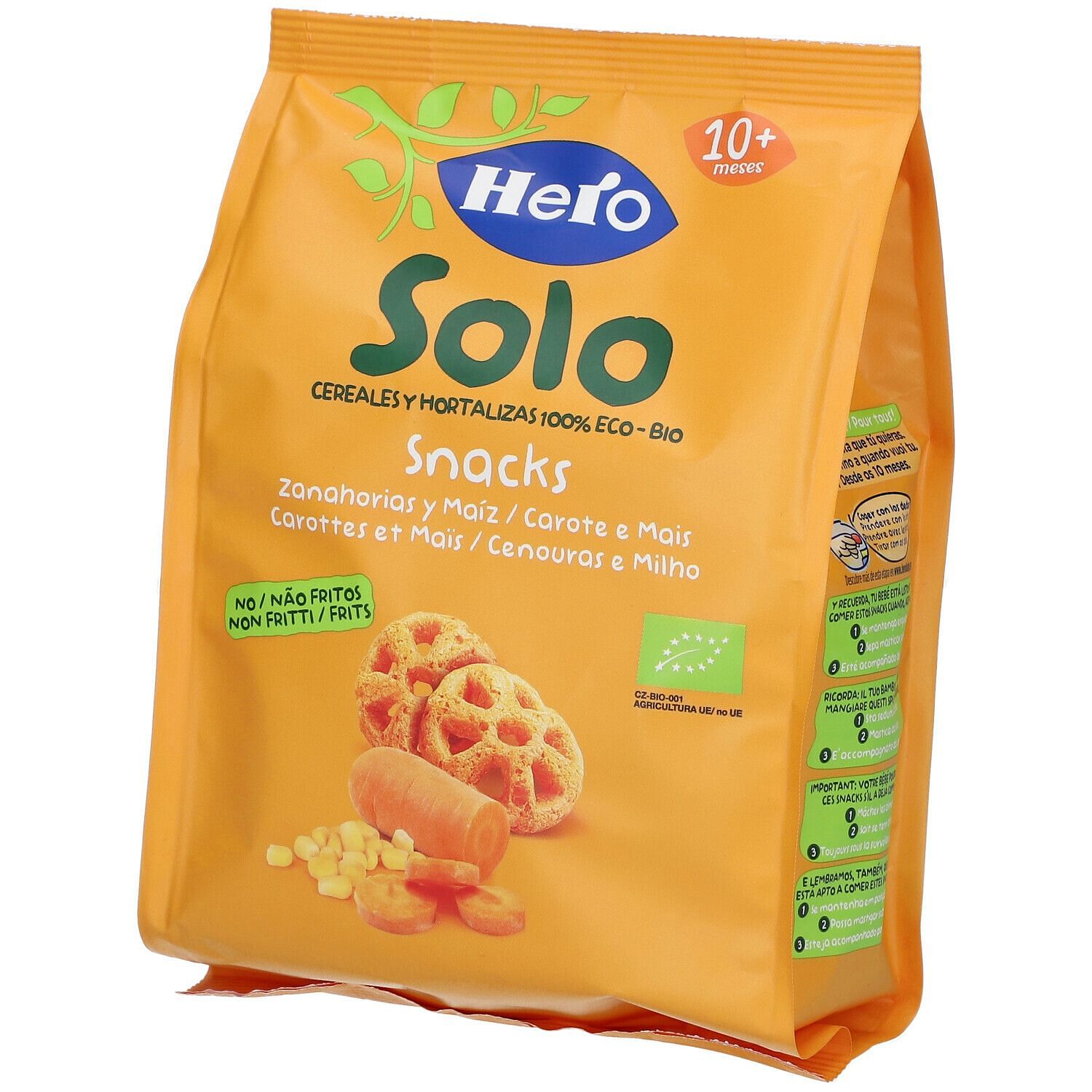 Hero Baby Solo Snack Carota Mais 40 G