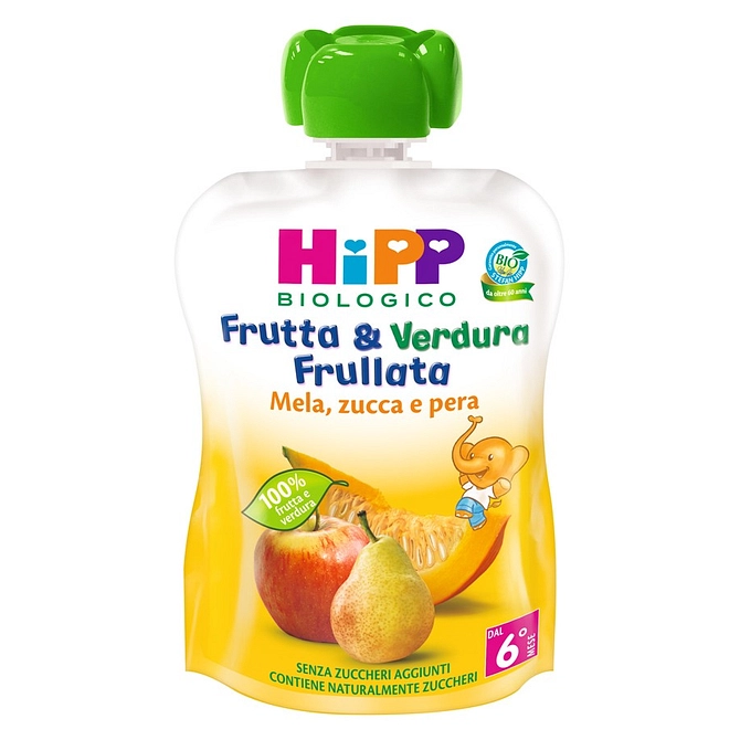 Hipp Bio Frutta & Verdura Mela Pera Zucca 90 G