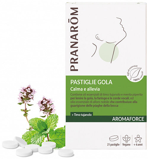 Pranarom Aromaforce Gola 21 Pastiglie Masticabili