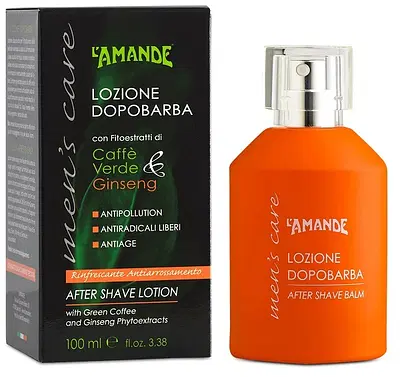 L'AMANDE MAN'S CARE LOZIONE DOPOBARBA RINFRESCANTE ANTI ARROSSAMENTO CON ALCOOL 100 ML L'AMANDE MAN'S CARE LOZIONE DOPOBARBA RINFRESCANTE ANTI ARROSSAMENTO CON ALCOOL 100 ML