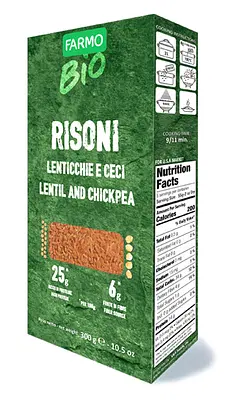 FARMO BIO RISONI LENTICCHIE E CECI 300 G FARMO BIO RISONI LENTICCHIE E CECI 300 G
