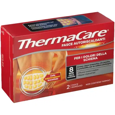 FASCIA AUTORISCALDANTE A CALORE TERAPEUTICO THERMACARE SCHIENA 2 PEZZI FASCIA AUTORISCALDANTE A CALORE TERAPEUTICO THERMACARE SCHIENA 2 PEZZI