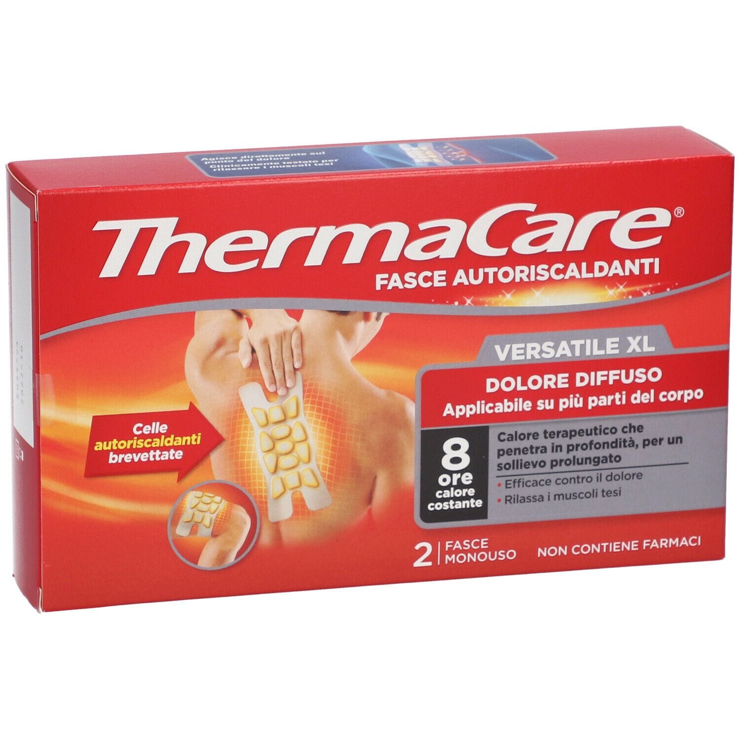 FASCIA AUTORISCALDANTE VERSATILE THERMACARE XL 2 PEZZI