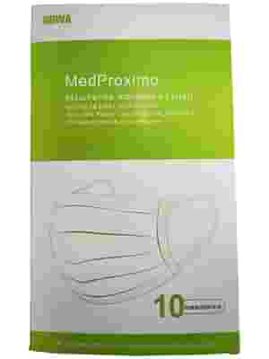 MASCHERINA CHIRURGICA MONOUSO A 3 STRATI MEDPROXIMO ADULT 10 PEZZI