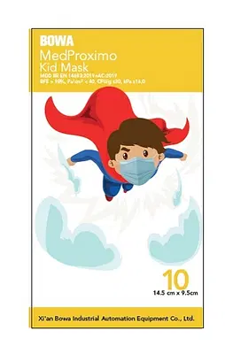 MASCHERINA CHIRURGICA MONOUSO A 3 STRATI MEDPROXIMO KIDS 10 PEZZI MASCHERINA CHIRURGICA MONOUSO A 3 STRATI MEDPROXIMO KIDS 10 PEZZI