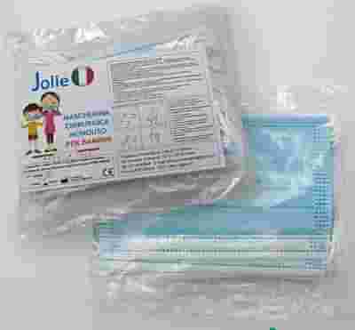 JOLIE 88 MASCHERINA CHIRURGICA BIMBI TIPO II AZZURRO 10 PEZZI