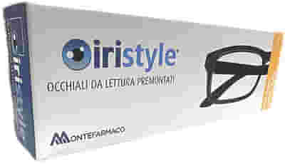 OCCHIALE DA LETTURA PREMONTATO IRISTYLE EVO TOUCH CRYSTAL BLACK 3,0