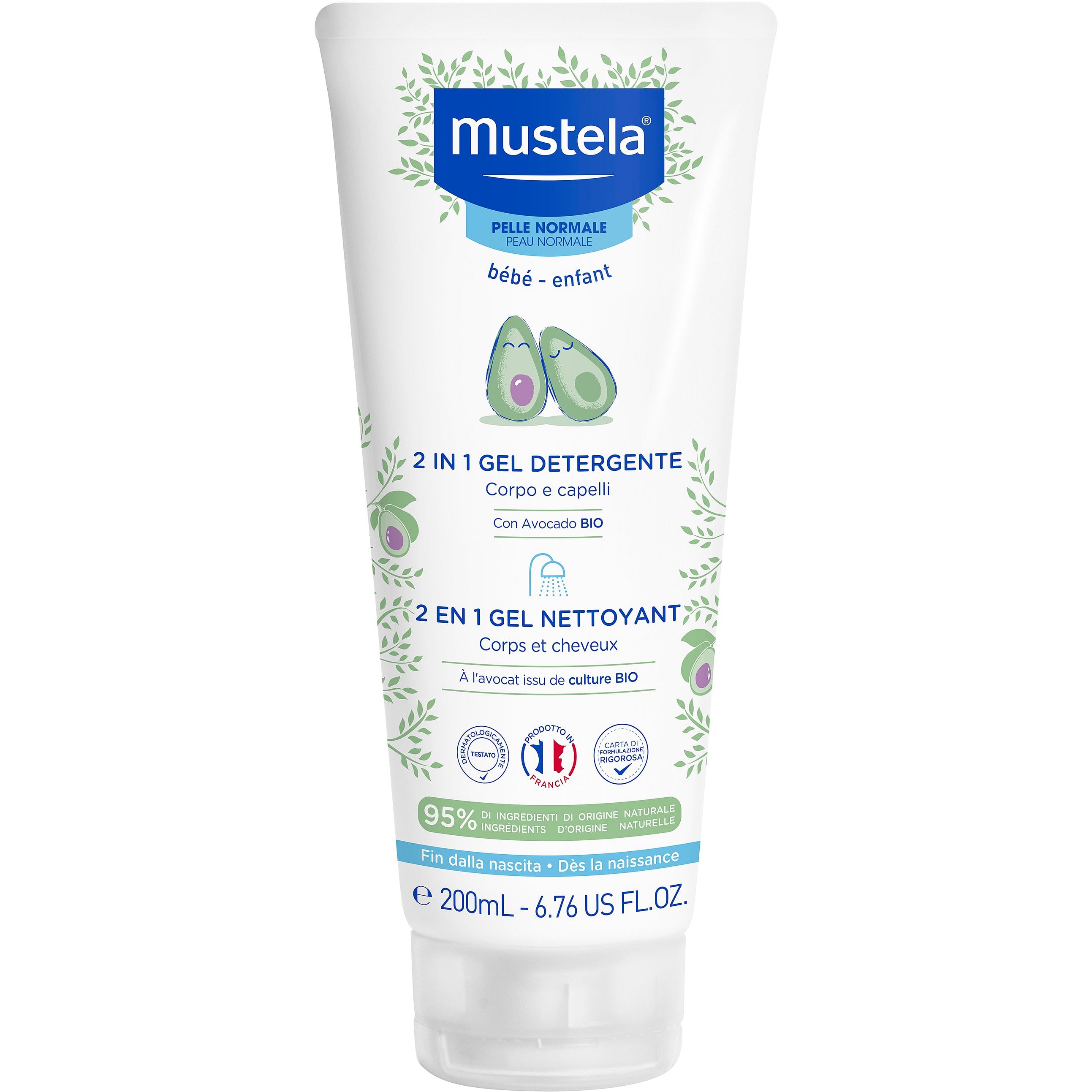 Mustela Gel 2 In 1 200 Ml