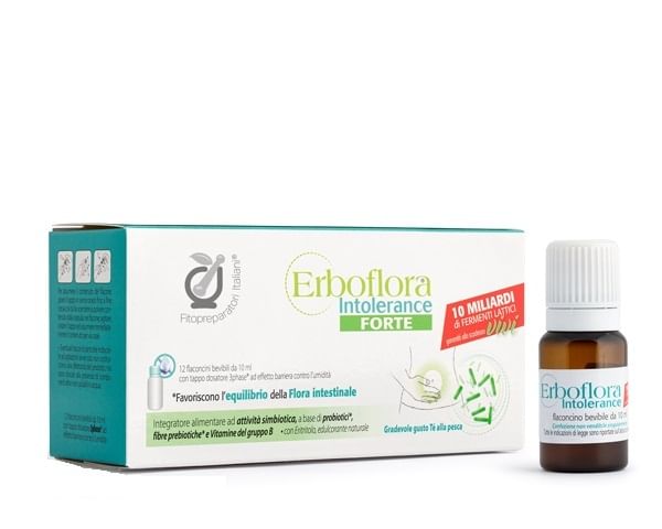 FITOPREPARATORI ITALIANI ERBOFLORA INTOLERANCE FORTE 12 FLACONCINI DA 10 ML