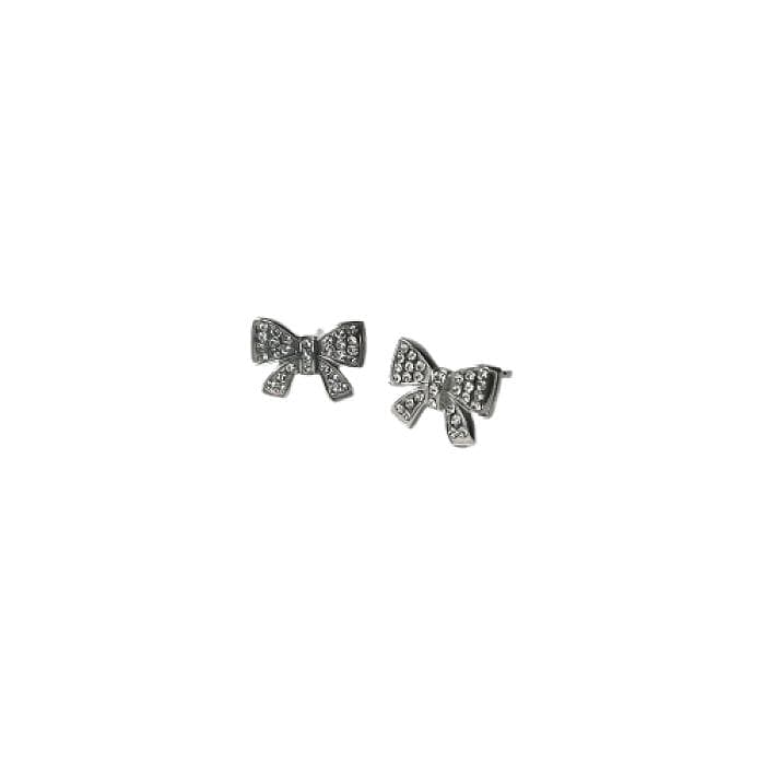 Bjt208 Orecchini Bow Tie Crystal Stainless Steel