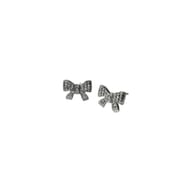 BJT208 ORECCHINI BOW TIE CRYSTAL STAINLESS STEEL