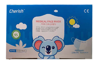 MASCHERINA FACCIALE CHIRURGICA TIPO I CHERISH 3 STRATI 50 PEZZI