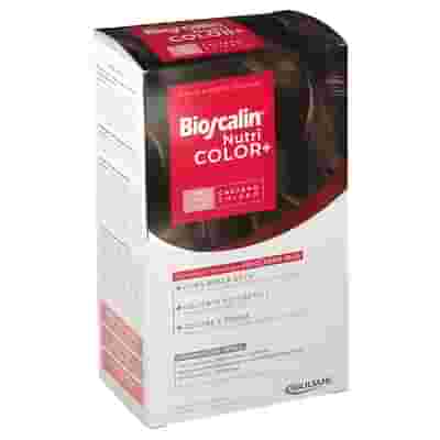 BIOSCALIN NUTRICOLOR PLUS 5 CASTANO CHIARO CREMA COLORANTE 40 ML + RIVELATORE CREMA 60 ML + SHAMPOO 12 ML + TRATTAMENTO FINALE BALSAMO 12 ML