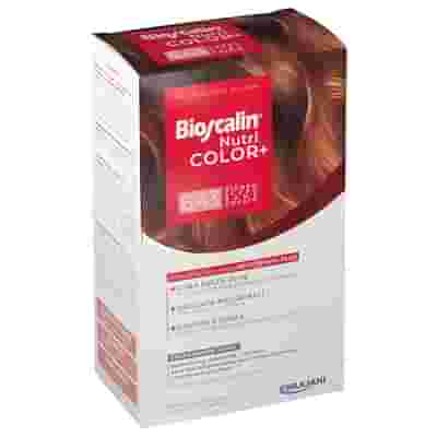BIOSCALIN NUTRICOLOR PLUS 6,43 BIONDO SCURO RAME DORATO CREMA COLORANTE 40 ML + RIVELATORE CREMA 60 ML + SHAMPOO 12 ML + TRATTAMENTO FINALE BALSAMO 12 ML