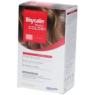 BIOSCALIN NUTRICOLOR PLUS 7 BIONDO CREMA COLORANTE 40 ML + RIVELATORE CREMA 60 ML + SHAMPOO 12 ML + TRATTAMENTO FINALE BALSAMO 12 ML