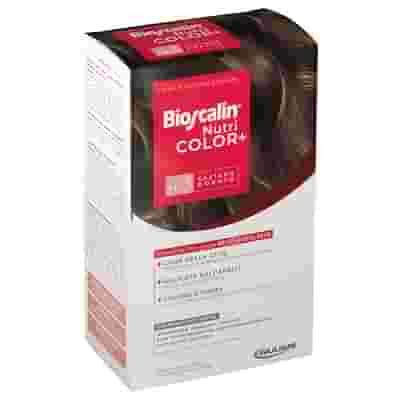 BIOSCALIN NUTRICOLOR PLUS 4,3 CASTANO DORATO CREMA COLORANTE 40 ML + RIVELATORE CREMA 60 ML + SHAMPOO 12 ML + TRATTAMENTO FINALE BALSAMO 12 ML