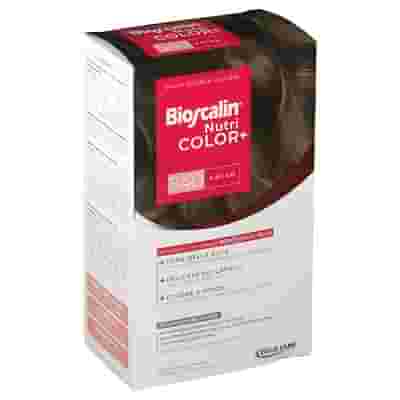 BIOSCALIN NUTRICOLOR PLUS 5,40 CACAO CREMA COLORANTE 40 ML + RIVELATORE CREMA 60 ML + SHAMPOO 12 ML + TRATTAMENTO FINALE BALSAMO 12 ML