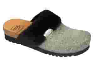 CALZATURA JILL FELSYNFUR-W BLACK/SILVER 39 FELTRO GLITTERATO + PELLICCIA SINTETICA COLLEZIONE AW20