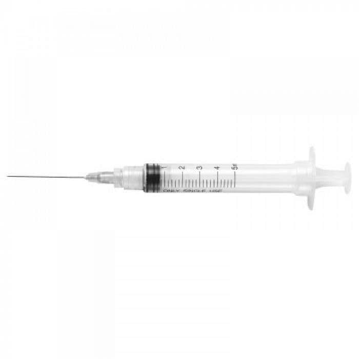 Siringa Sterile 5 Ml Ago Sottile 10 Pezzi