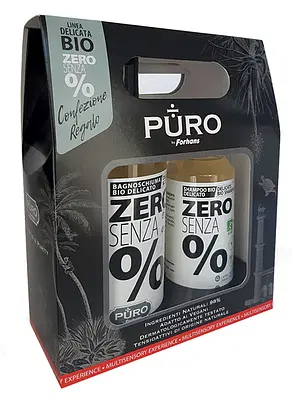 PURO GIFT COLLECTION SHAMPOO BIO 250 ML + BAGNOSCHIUMA BIO 500 ML ZEROSENZA% PURO GIFT COLLECTION SHAMPOO BIO 250 ML + BAGNOSCHIUMA BIO 500 ML ZEROSENZA%
