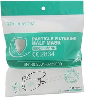MASCHERA PROTETTIVA 9502 KIT 10 PZ CE2834 FFP2 NR GRADE EN149 10 PEZZI