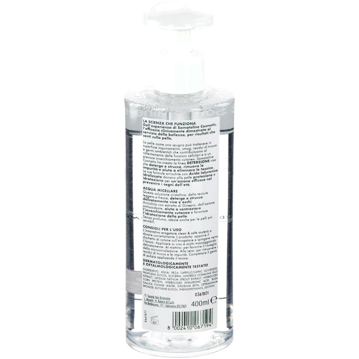 SOMATOLINE C ACQUA MICELLARE 400 ML