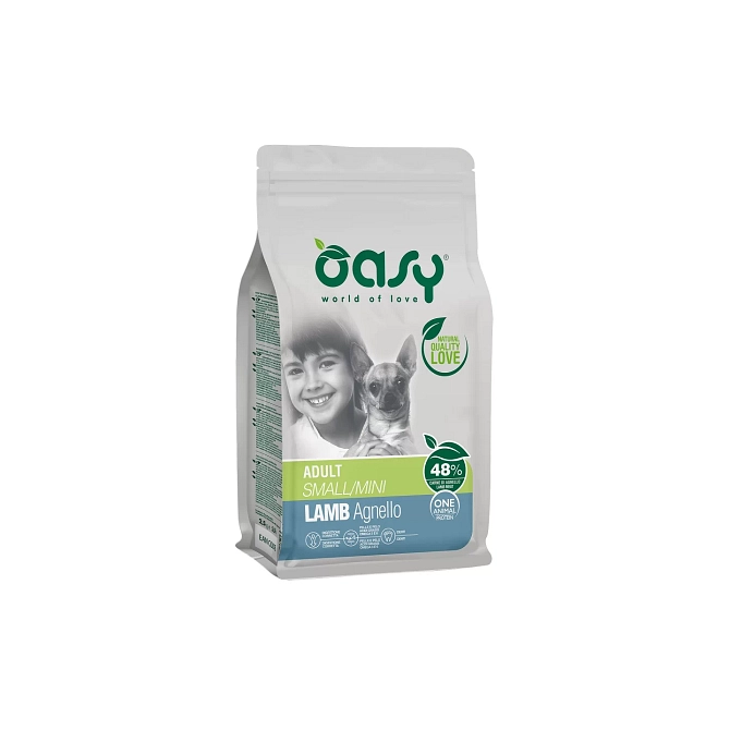 Oasy Dry Dog Adult Small Agnello 1 Kg New Pack