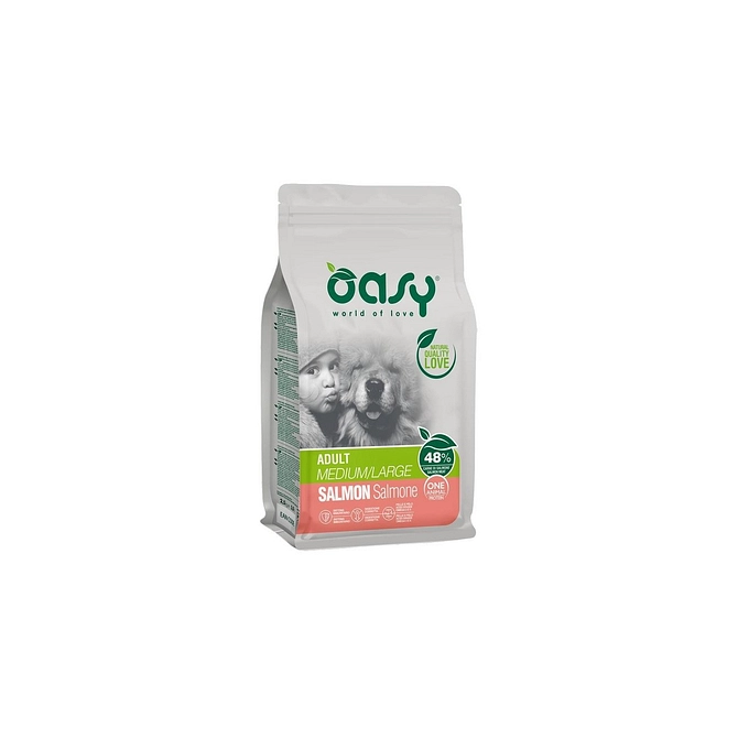 Oasy Dry Dog Oap Adult Medium/Large Salmone 2,5 Kg New Pack