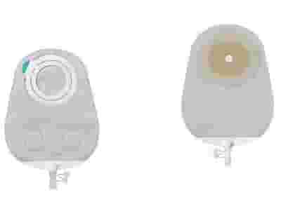 SENSURA MIO FLEX SISTEMA 2 PEZZI CON AGGANCIO ADESIVO SACCA MULTICHAMBER PER UROSTOMIA TRASPARENTE 35MM DA 550 ML 30 PEZZI