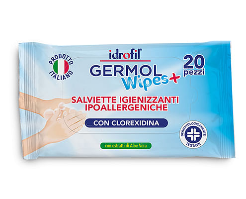 Germolwipes Salviettine Igienizzanti Mani 20 Pezzi