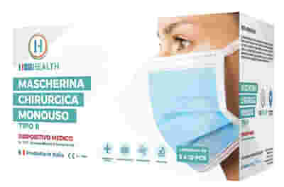 MASCHERINA CHIRURGICA MONOUSO TIPO II 50 PEZZI
