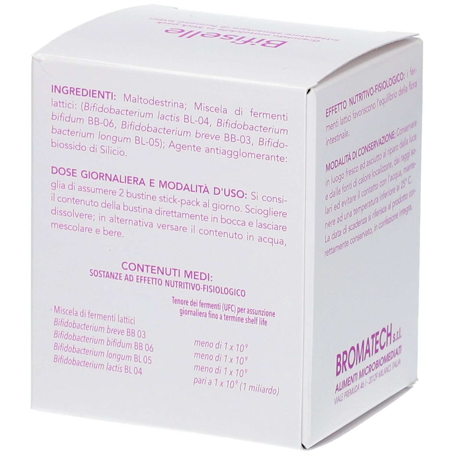 BIFISELLE 30 BUSTINE STICKPACK