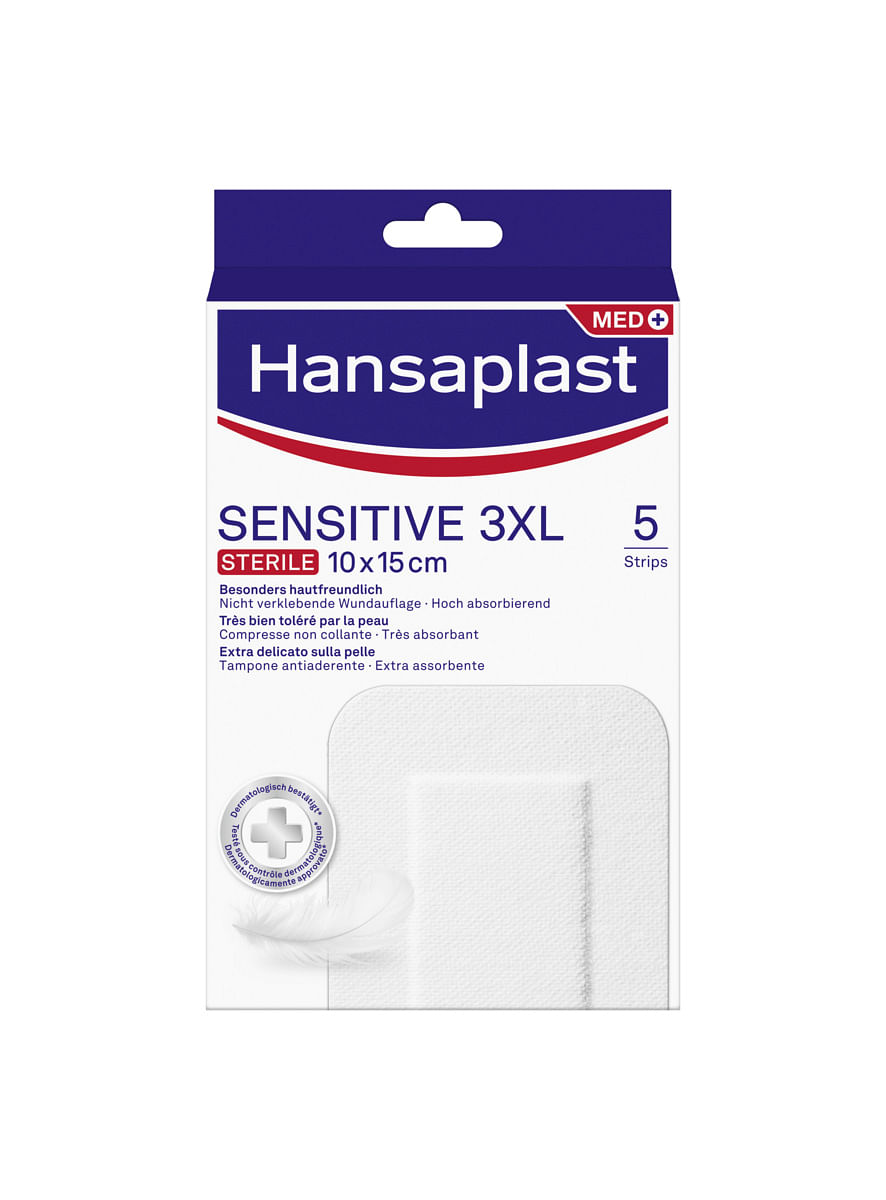 Hansaplast Sensitive 3 Xl 10 X15 Cm 5 Pezzi