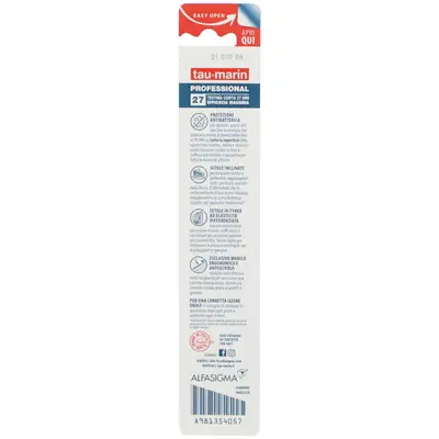 TAUMARIN PROFESSIONAL SPAZZOLINO 27 MEDIO TESTINA CORTA PROTEZIONE ANTIBATTERICA TAUMARIN PROFESSIONAL SPAZZOLINO 27 MEDIO TESTINA CORTA PROTEZIONE ANTIBATTERICA