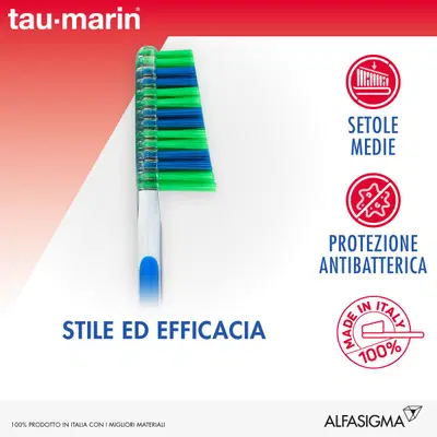 TAUMARIN SPAZZOLINO SCALARE 33 MEDIO CON ANTIBATTERICO TAUMARIN SPAZZOLINO SCALARE 33 MEDIO CON ANTIBATTERICO