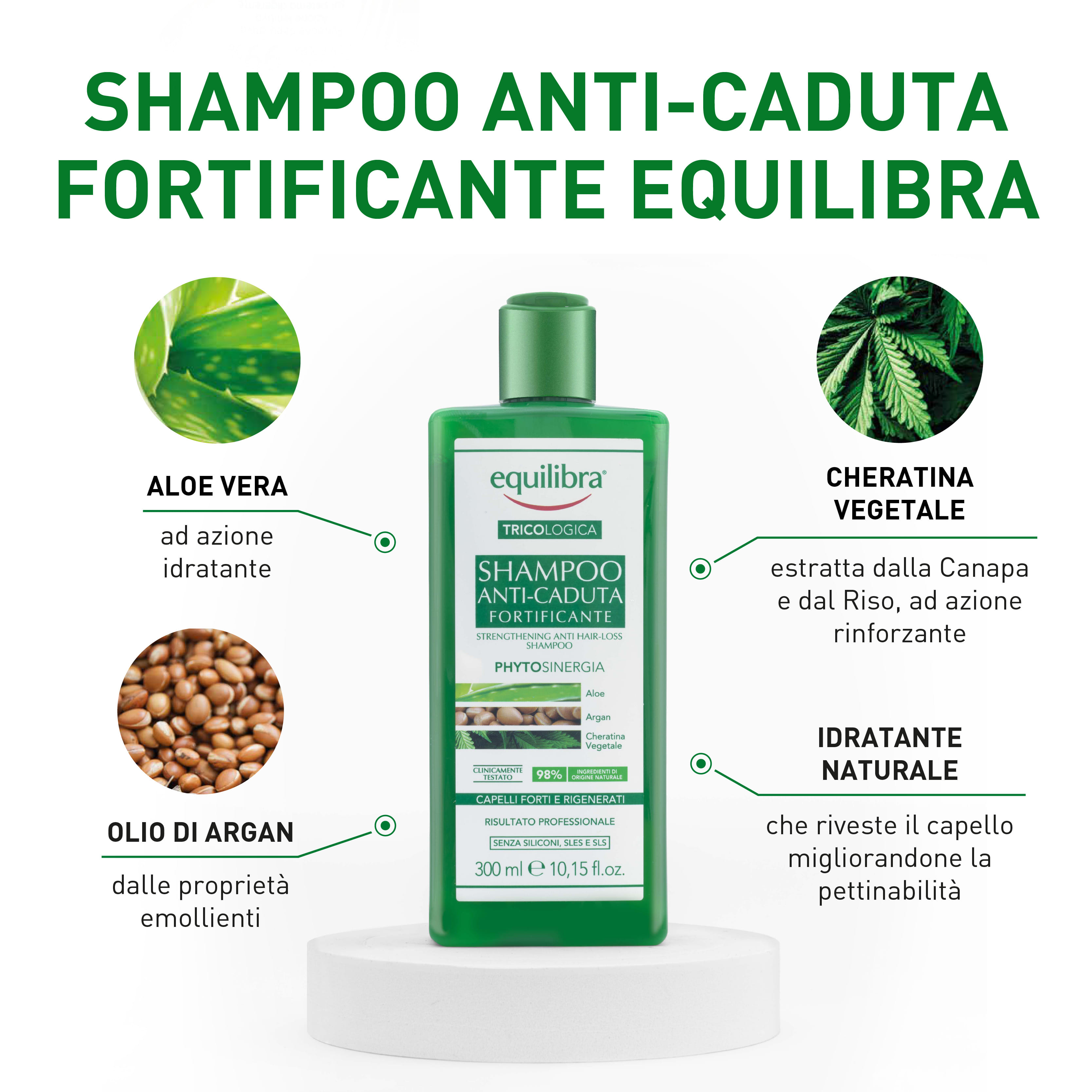 EQUILIBRA SHAMPOO ANTICADUTA FORTIFICANTE 300 ML