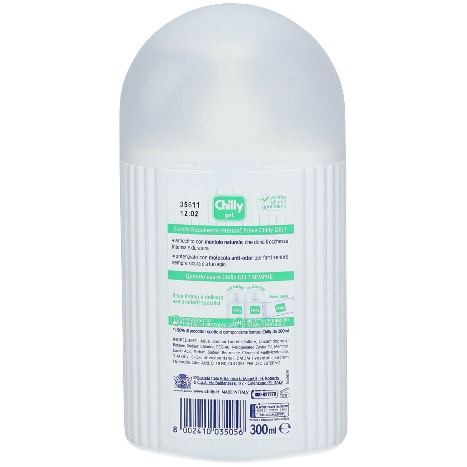 CHILLY DETERGENTE INTIMO GEL 300 ML
