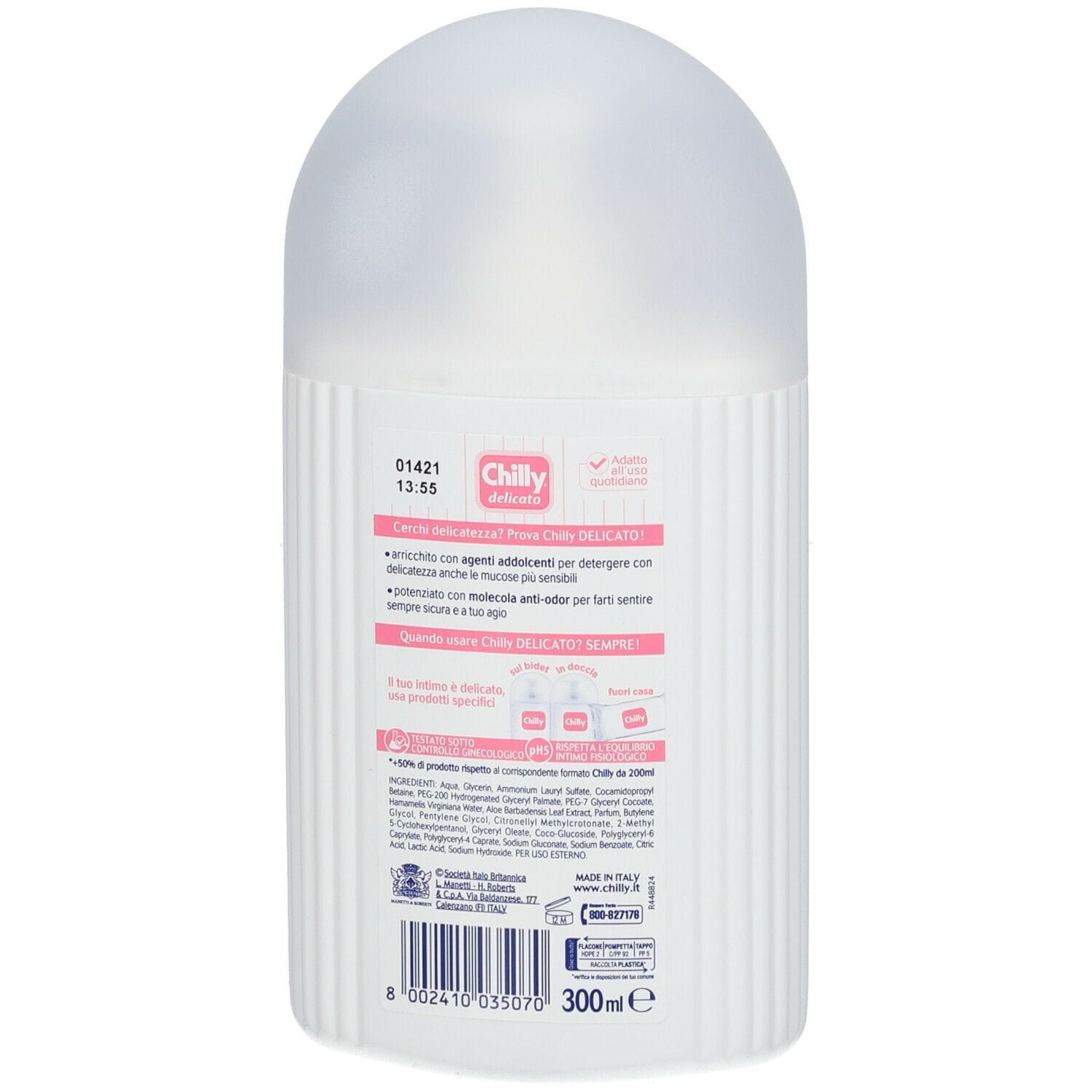 CHILLY DETERGENTE INTIMO DELICATO 300 ML