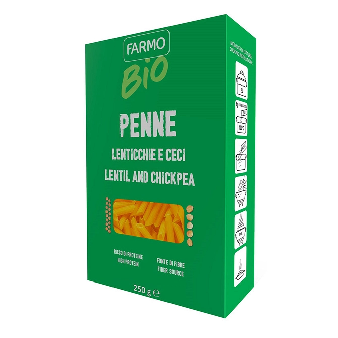 Farmo Bio Penne Lenticchie/Cecci 250 G