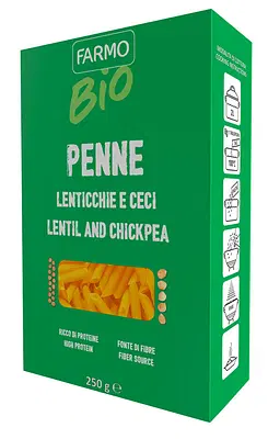 FARMO BIO PENNE LENTICCHIE/CECCI 250 G FARMO BIO PENNE LENTICCHIE/CECCI 250 G