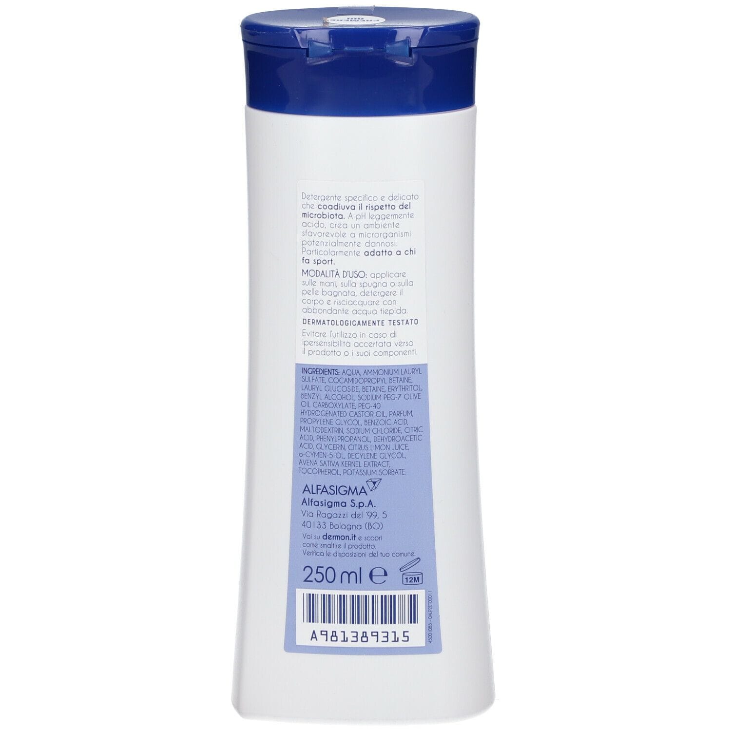 DERMON DETERGENTE DOCCIA DERMICO PH 4,0 250 ML