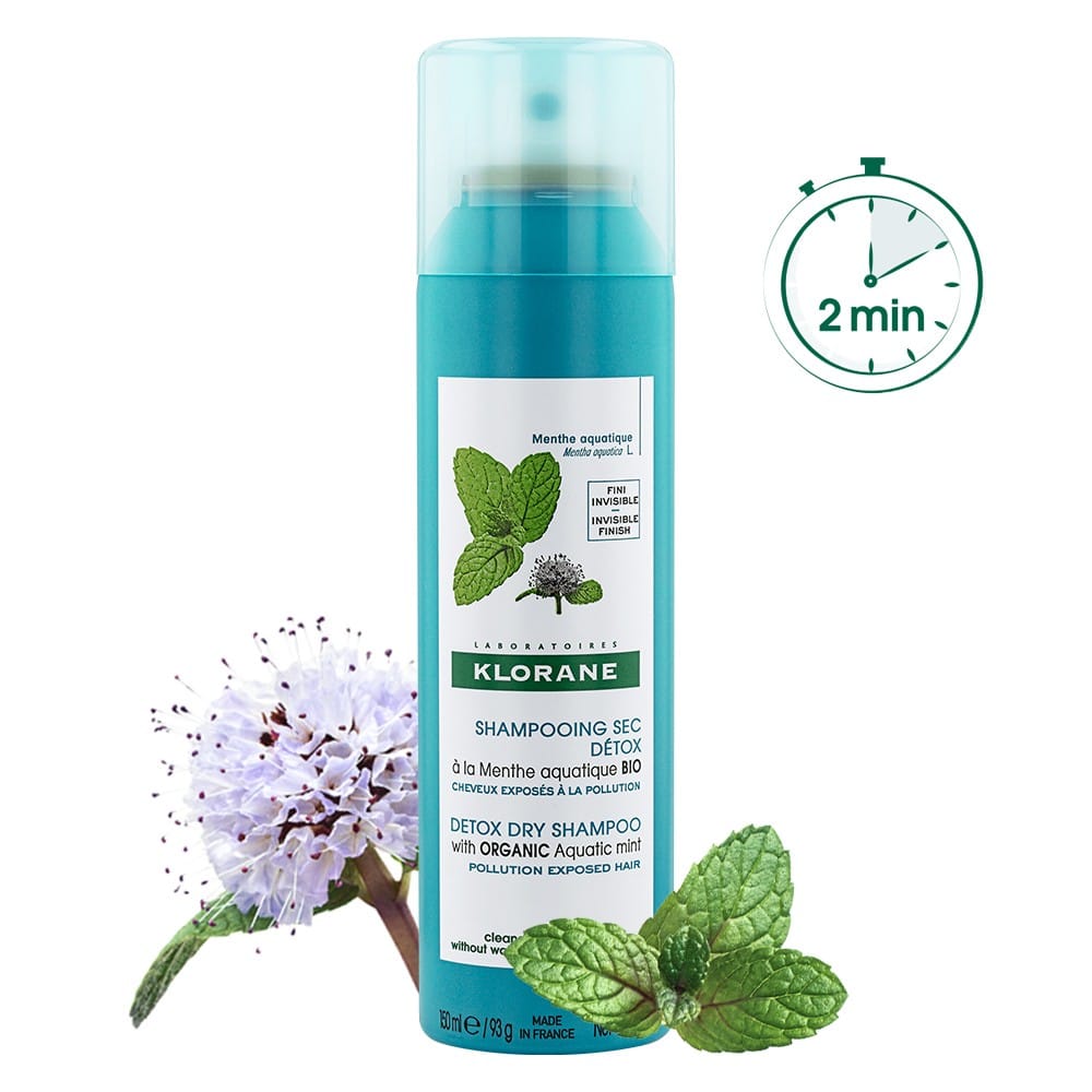Klorane Shampoo Secco Menta 150 Ml