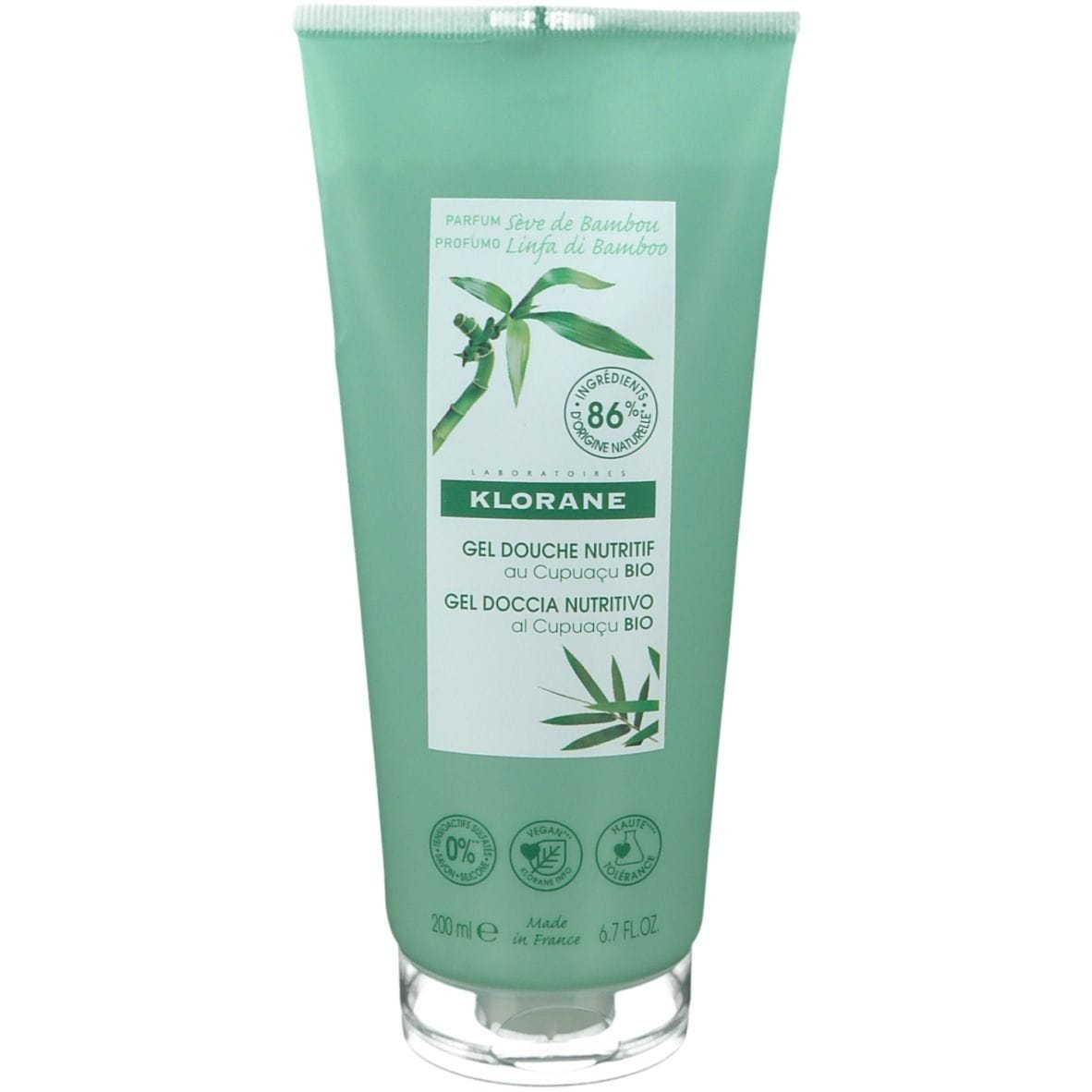 Klorane Gel Doccia Linfa Di Bamboo 200 Ml
