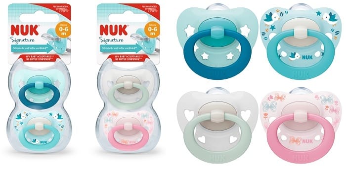NUK SUCCH SIGNATURE SILICONE 0-6 2 PEZZI