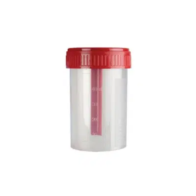 CONTENITORE COPROTAINER PER FECI DA 60 ML 35X70 MM IN POLIPROPILENE GRADUATO CON TAPPO A VITE 1 PEZZO CONTENITORE COPROTAINER PER FECI DA 60 ML 35X70 MM IN POLIPROPILENE GRADUATO CON TAPPO A VITE 1 PEZZO
