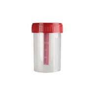 CONTENITORE COPROTAINER PER FECI DA 60 ML 35X70 MM IN POLIPROPILENE GRADUATO CON TAPPO A VITE 1 PEZZO