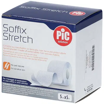 CEROTTO IN ROCCHETTO SOFFIX STRETCH 5X500 CM CON FUSTELLA CEROTTO IN ROCCHETTO SOFFIX STRETCH 5X500 CM CON FUSTELLA