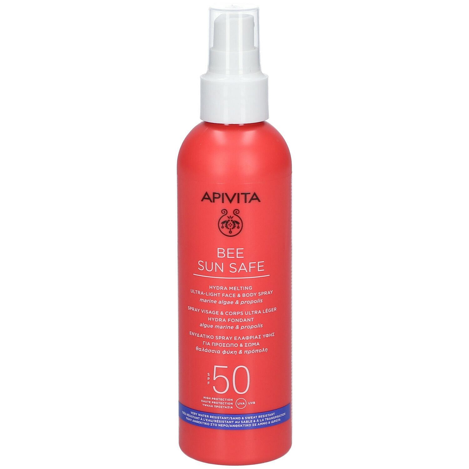 Apivita Sun Body & Face Spray Spf50 200 Ml